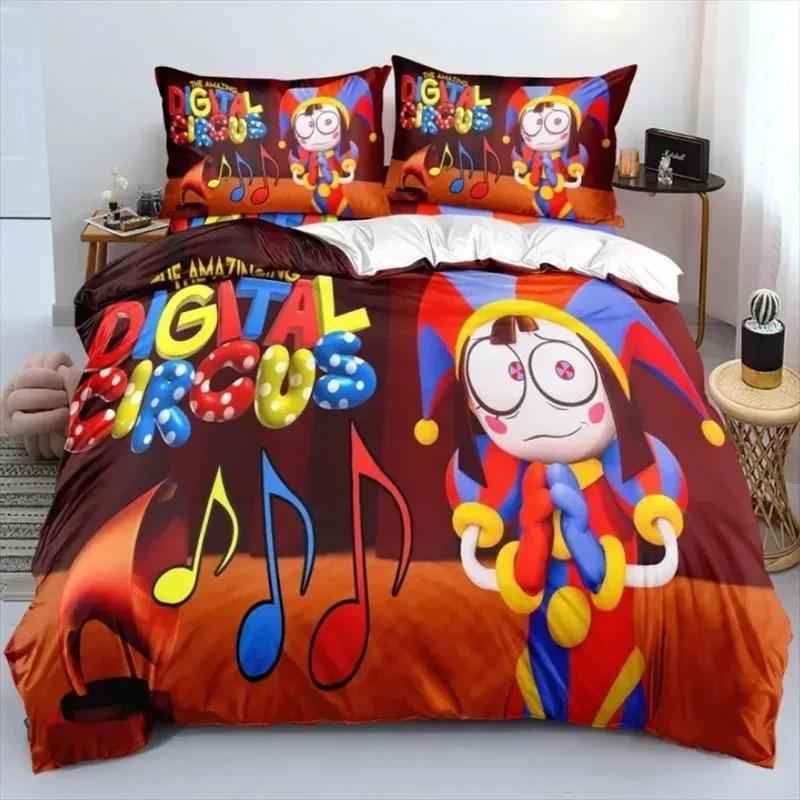 ÚŽASNÝ DIGITÁLNÍ CIRKUS Kreslené ložní prádlo Dvojité Jednolůžkové Královské Povlak na přikrývku Přikrývka Povlak na polštář Chlapci Dívky Dospělí Ložnice