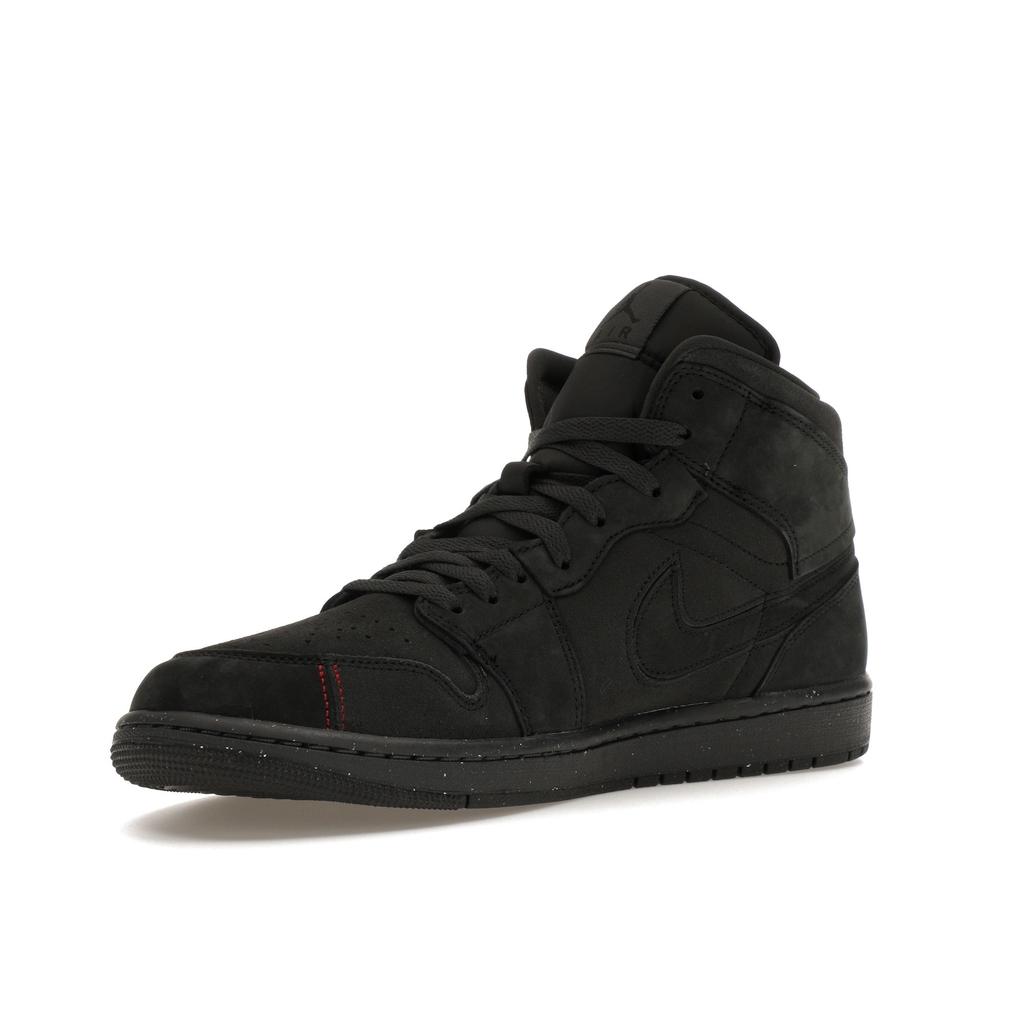 Pantofi de sport pentru bărbați Air Jordan 1 Mid SE Craft Dark Smoke Red Negru-Fumuriu-Gris Varsity-Roșu FD8634-001