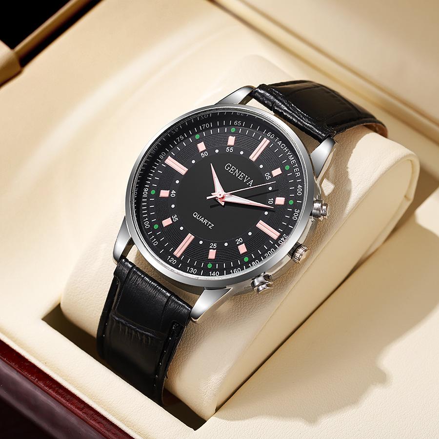 Montres Homme Mode Montre-Bracelet Quartz Affaires Luxe Cuir Homme Montre Décontractée Cadeau Homme Montre de Sport Montre Homme