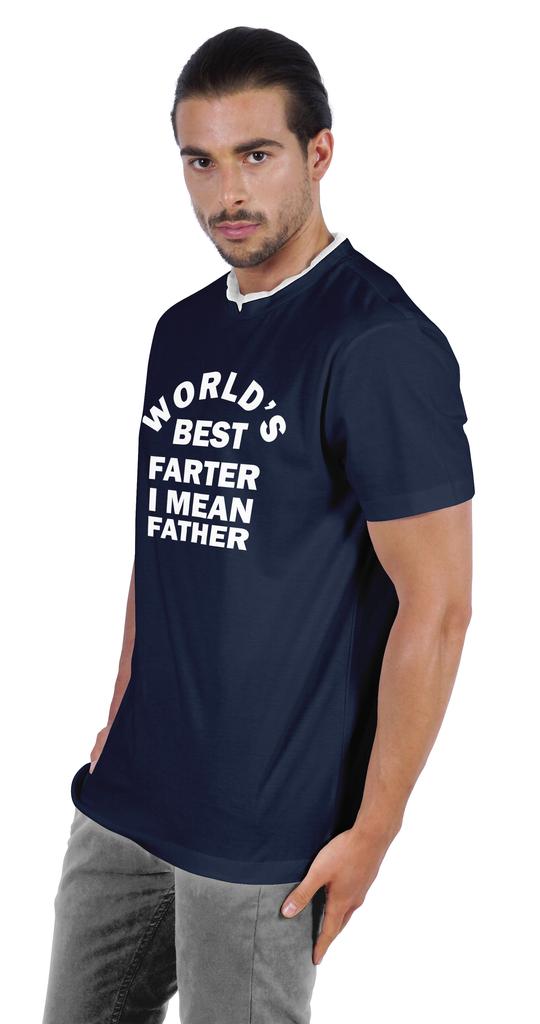 Inkmeso Grafisches Zitat "Weltbester Pupser Ich meine Vater" T-Shirt Für den besten Papa Herren Trikot