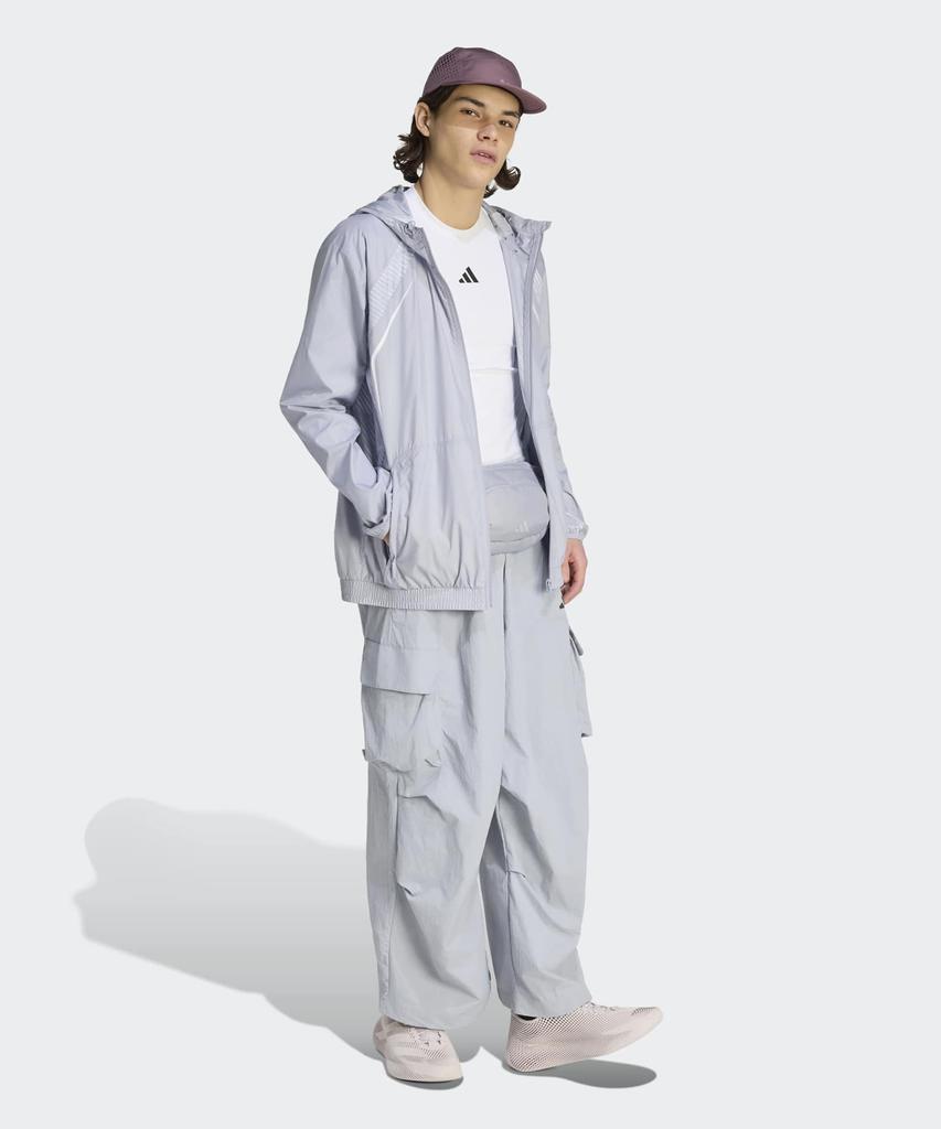 ADIDAS City Tech Windbreaker Pants - Silver:Black / Ke8068