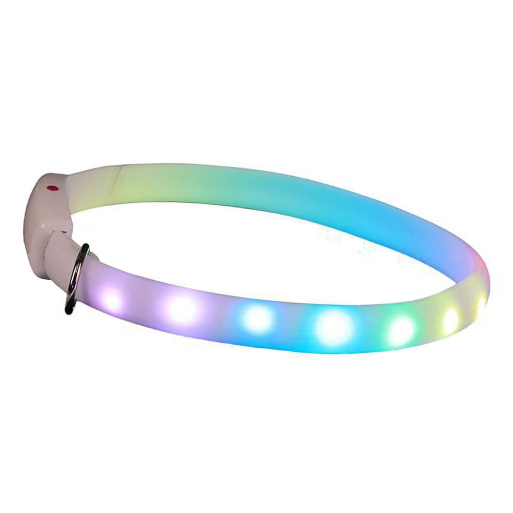 LED Hundehalsband Verstellbar USB Wiederaufladbar Erhöhte Sicherheit Leuchtet im Dunkeln Haustierhalsband für Groß