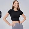 Women's Breathable Quick-Dry Yoga Top with Built-in Bra
