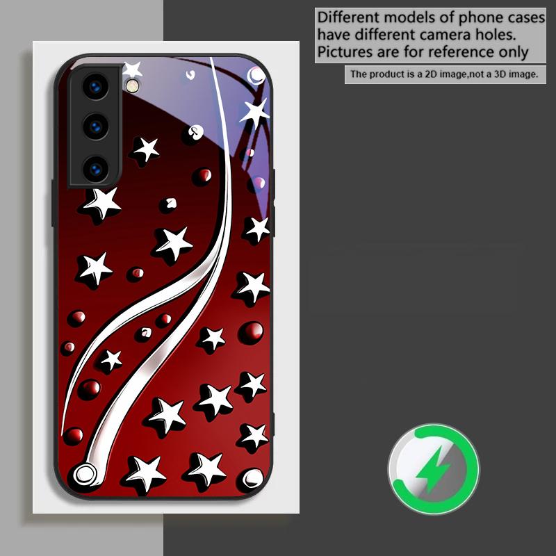 Deep Night with Stars For Samsung Galaxy S26 Ultra S20 FE S21 S22 + S23 Plus S24 Ultra 25 Edge  For Magsafe Glass Phone Casee