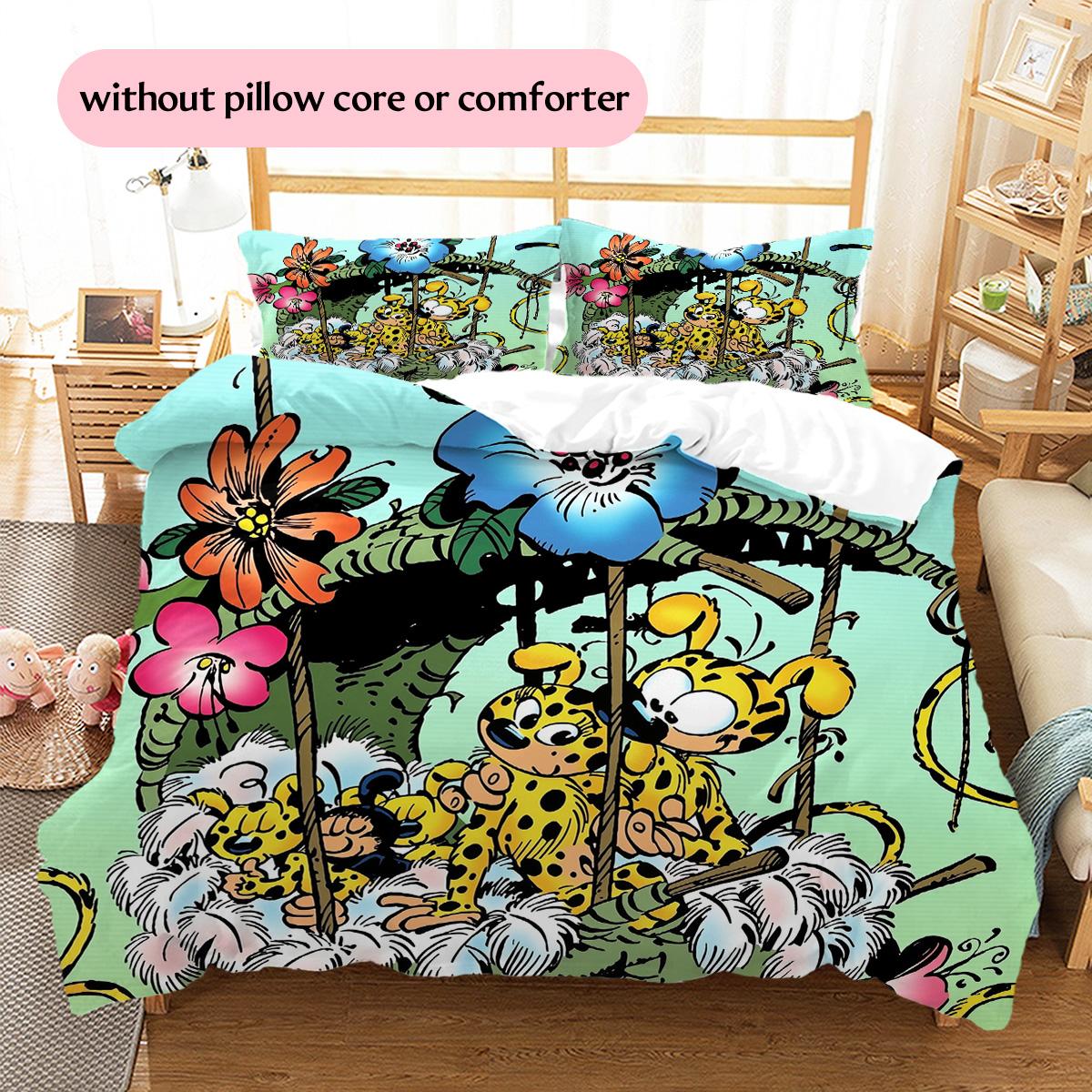 

Matthew Pattern Bedding Quilt Set Home Decoration Gift (1 * duvet cover + 2 * pillowcase without core) 135x200cm