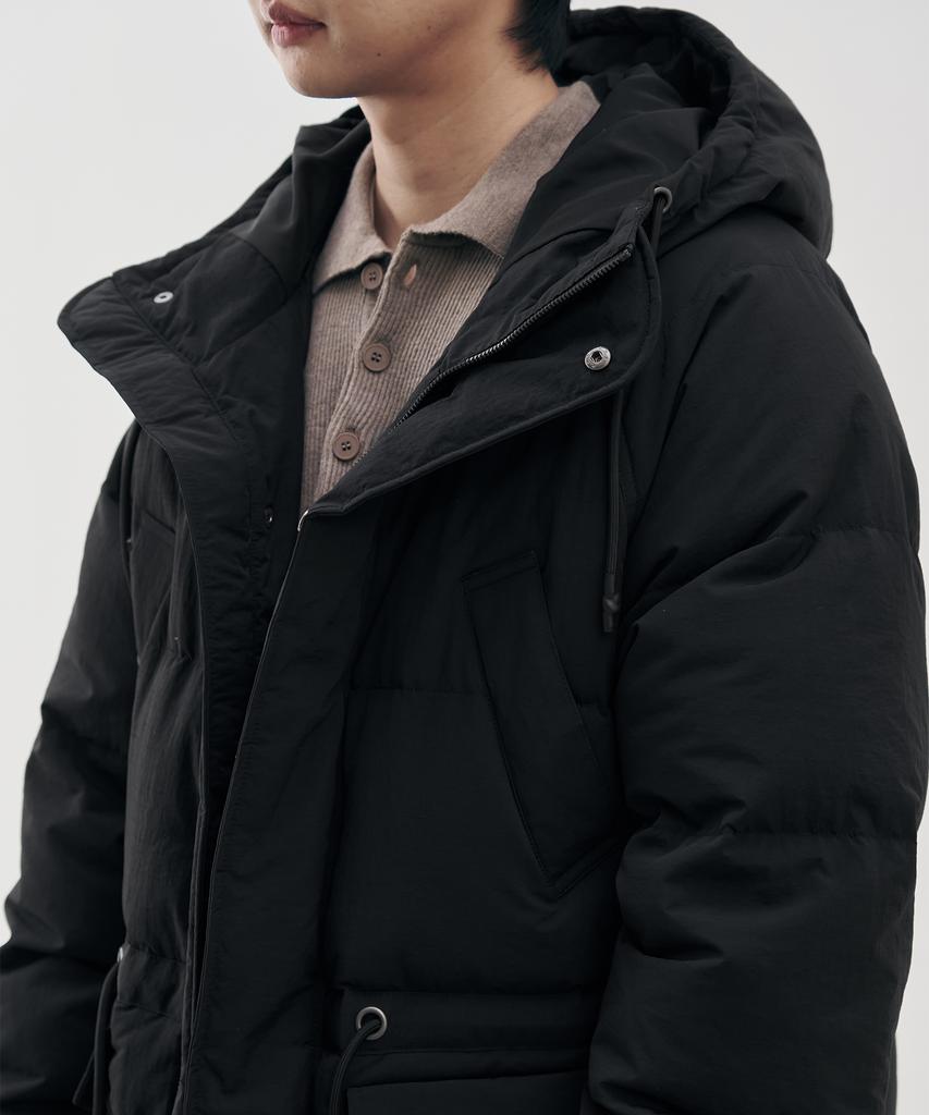Draw Fit [Oh Jung-Kyu X Draw Fit] Utility Padded Down Parka Jumper [Black]