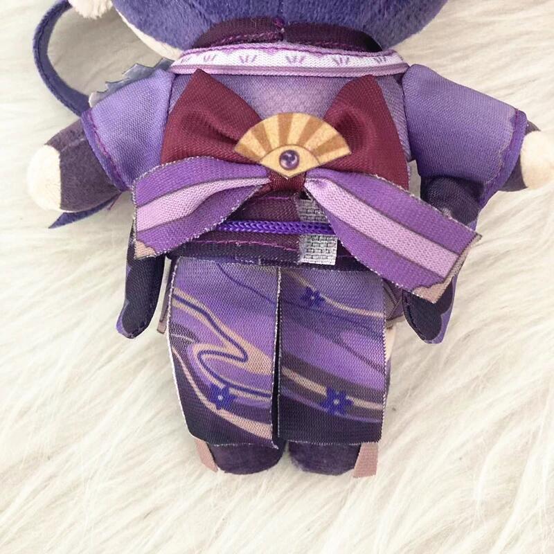 Game Genshin Impact Raiden Shogun Doll Plush Pillows 20cm Anime Cartoon Props XMAS Birthday Gift Accessories