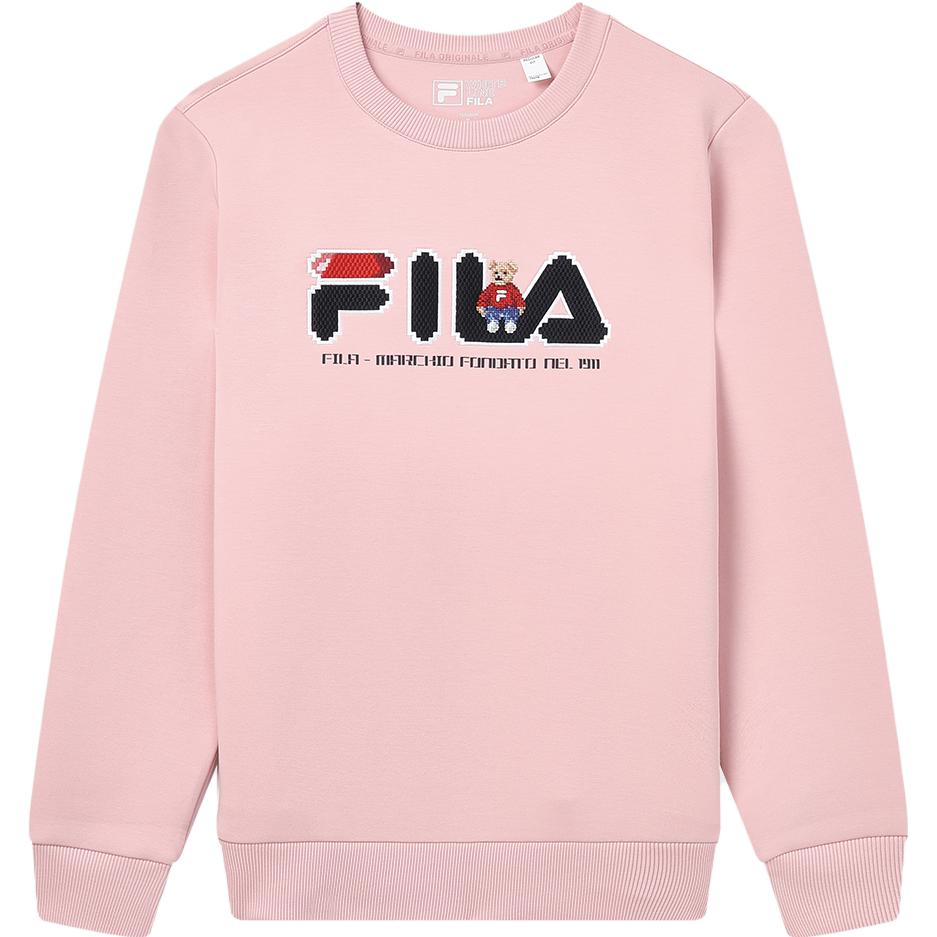 

New FILA Sweatshirt Women s Maitake Pink F51W338290FPK 170/88A/L