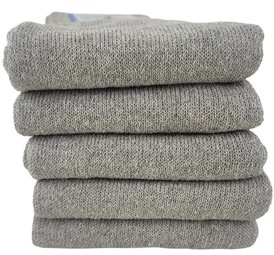 5-PACK MEN' COTTON NON-PRESSURE SOCKS 43-46