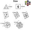 3 Colors Pigment Dice 7pcs for DND Table Game Gifts for Family Friends