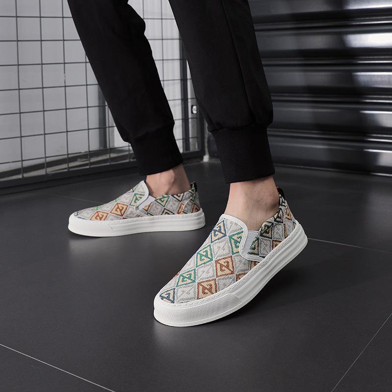 Summer Old Cloth Shoes, Beijing Sail, Breathable Camouflage, Knitted Comfortable Driving Shoes