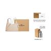 Coach Ella 36 Gold Logo Leather Shoulder Bag Large Oatmeal Women Shoulder Bag CCE48-IMOAT