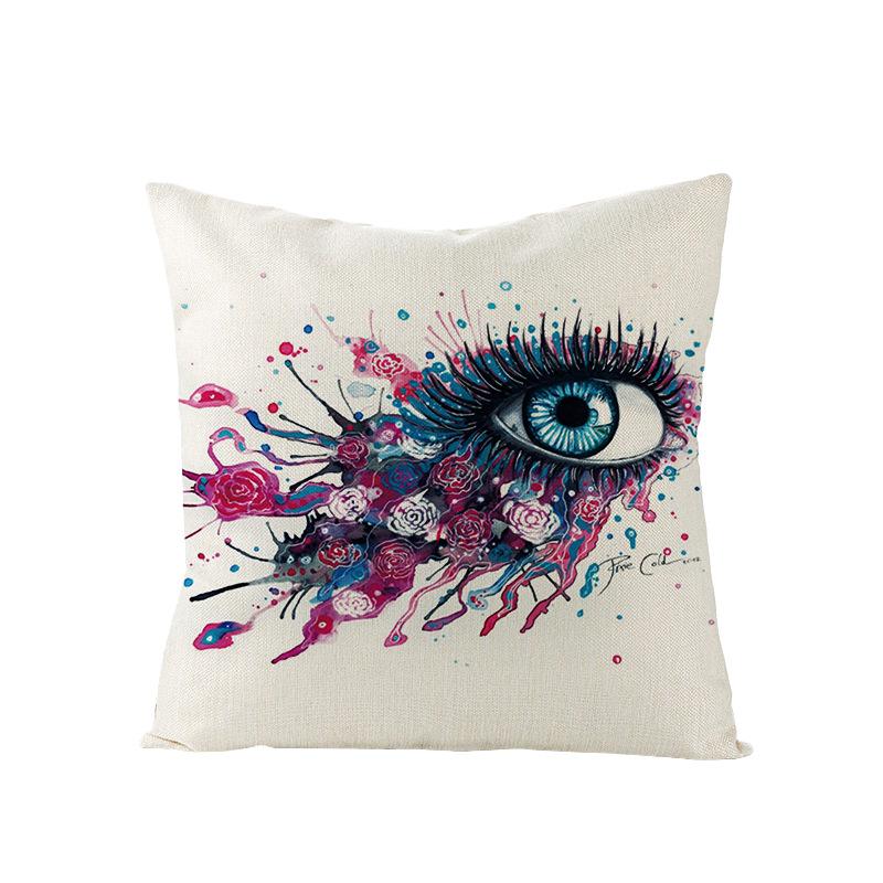 Home Polyester Pillowcase Without Pillow Core Simple Square Sofa Cushion Cover Waist Pillowcase Home