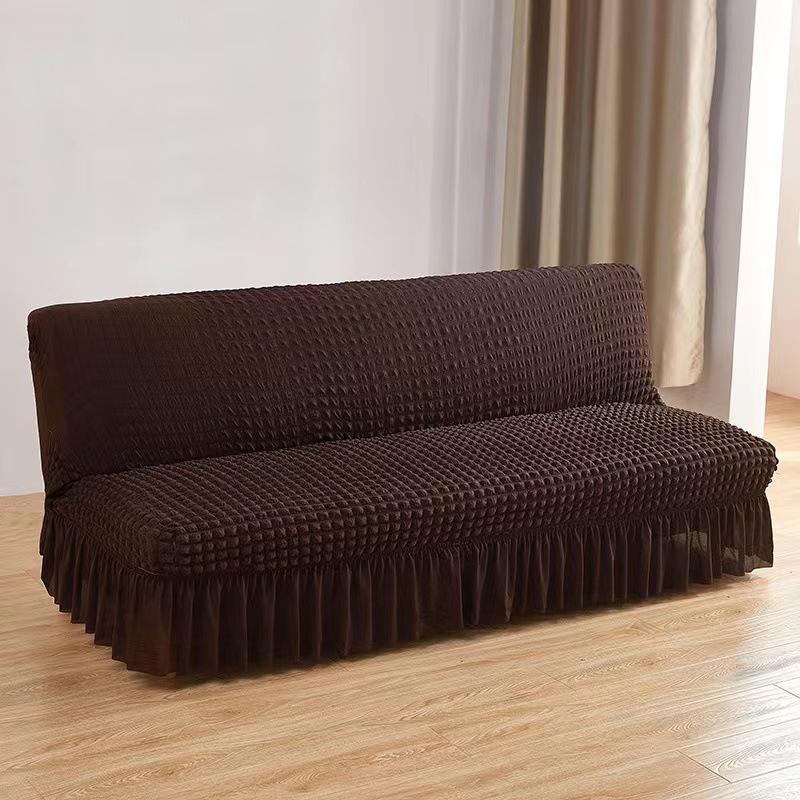 

Эластичный однотонный чехол для дивана-кровати для раскладных диванов без подлокотников Medium (160-190 cm)
