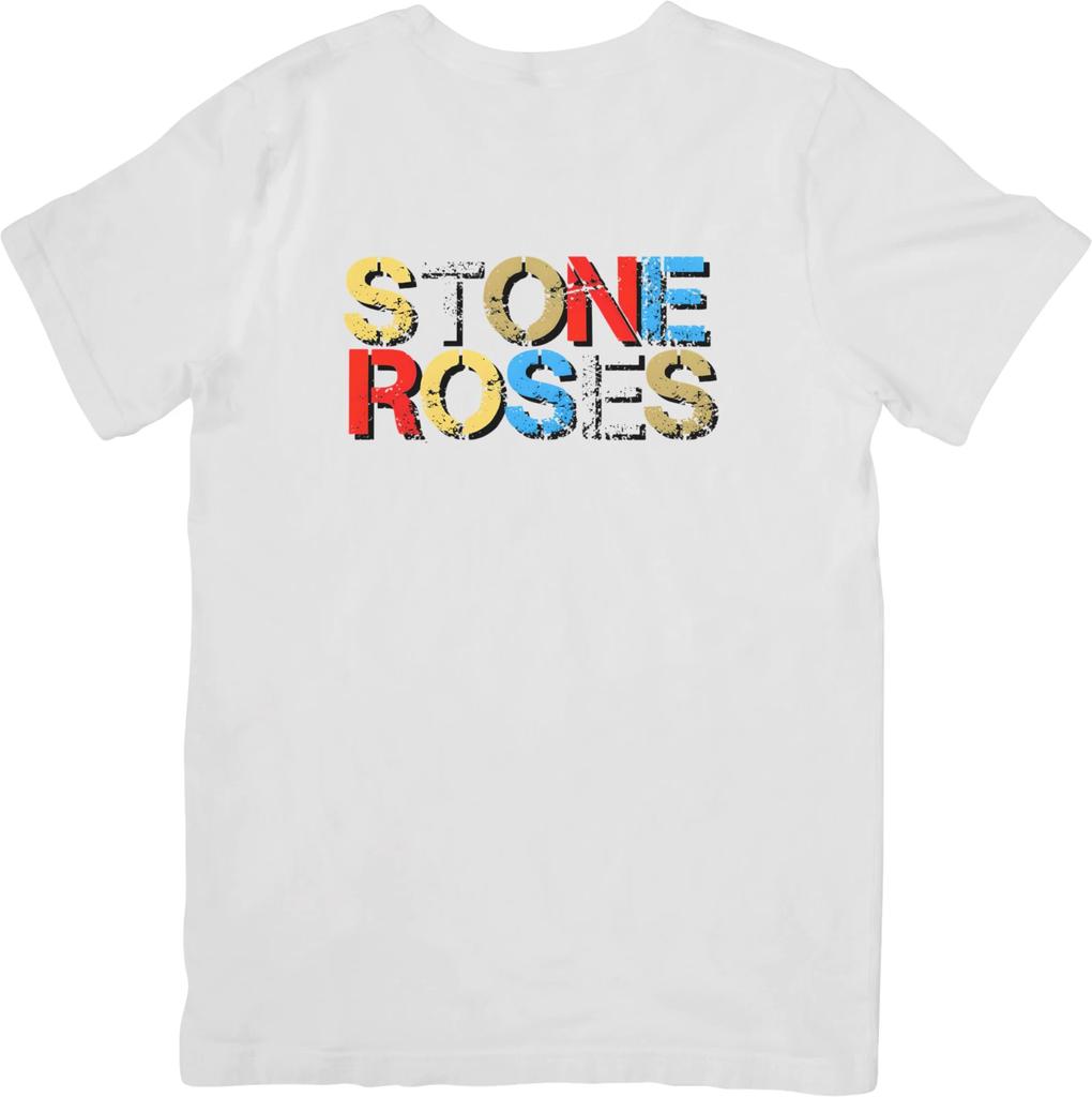 The Stone Roses Music Fit for Men & Women Quality Cotton T-Shirt White.