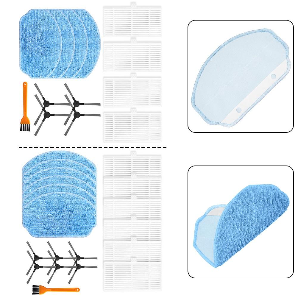 For IRBIS Compatible Filter Mop Cloth and Side Brush Kit for Efficient Cleaning