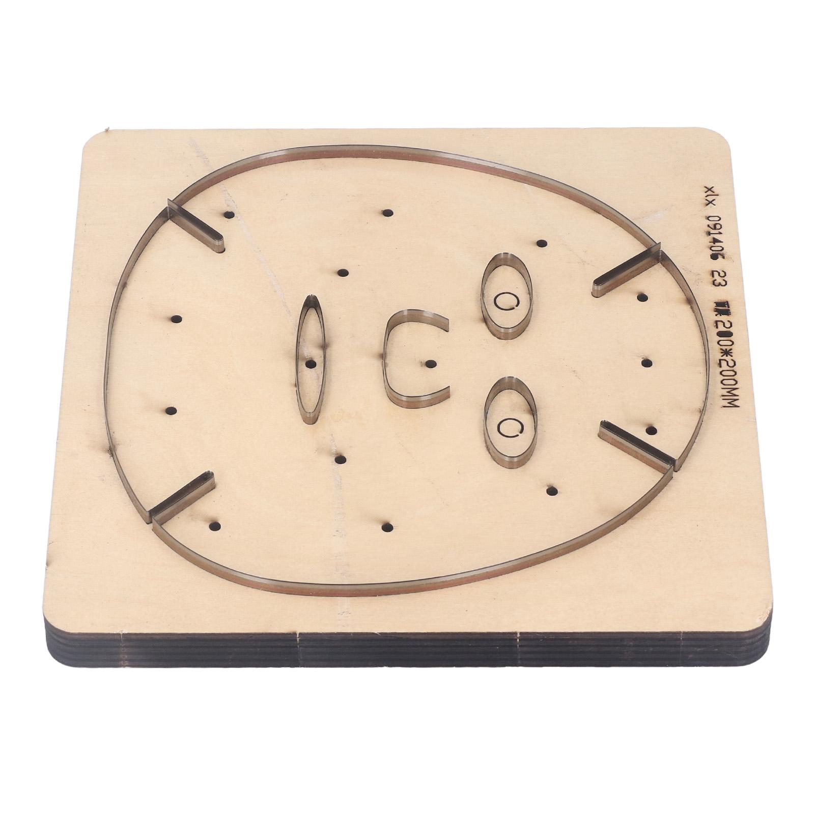 

Кожаный штамп для резки, многоцелевой шаблон маски, штамп для резки с деревянной основой для поделок своими руками