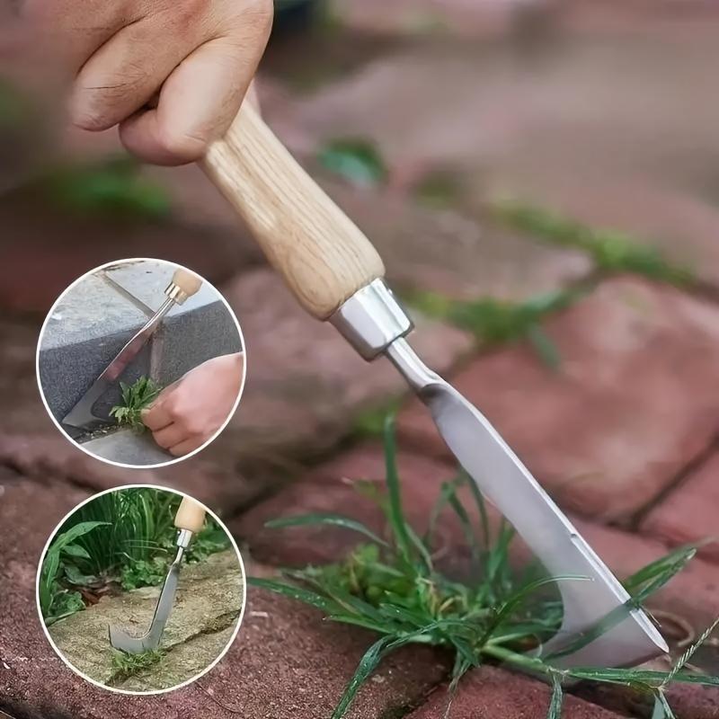 Weeding Tool Stainless Steel Root Remover Hand Weed Puller Garden Transplant Shovel Soil Loosening Vegetable Digger Seedling Uprooter
