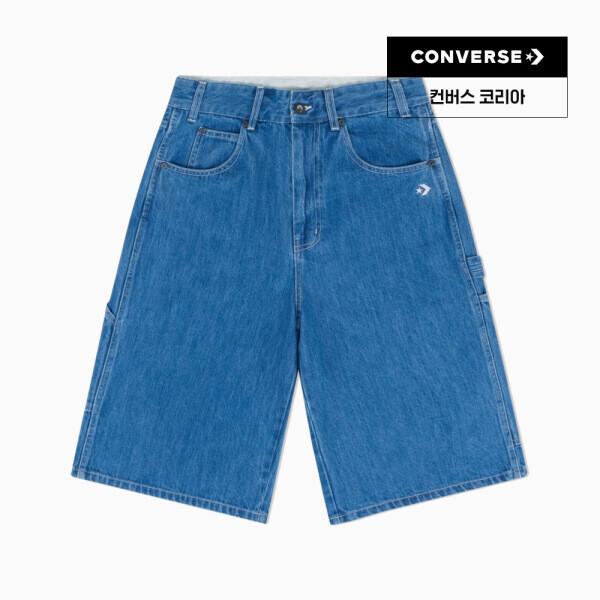 Converse Выстиранные Джинсовые Шорты-Бермуды Джинсовый Синий Wch672 Uha 75