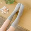 1/4Paris Women Stockings Women'S Mid-Calf Socks Jk Lolita Sweet Girls Long Socks Stocking Solid Color Black White Gray Knee Sock