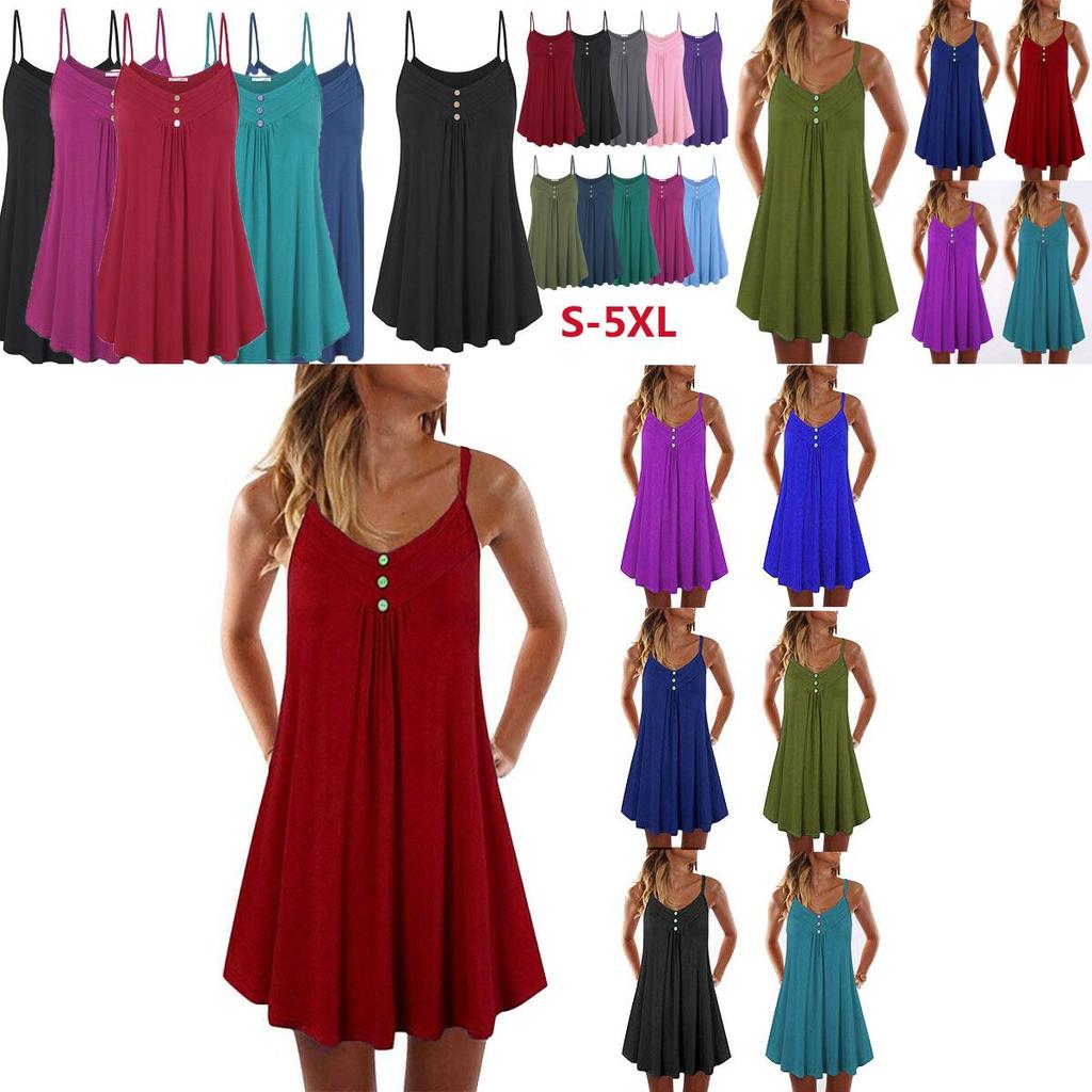 Women's Summer Tunic Dress With Soft Breathable Fabric And Eye-catching Style