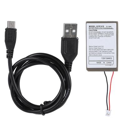 2000 mA wiederaufladbarer Akku mit USB-Kabel für PS4-Gamecontroller