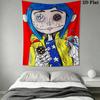 Coraline Pattern Home Decor Tapestry, Wall Hanging, Decorative RV Wall Cloth.ZGT0914194