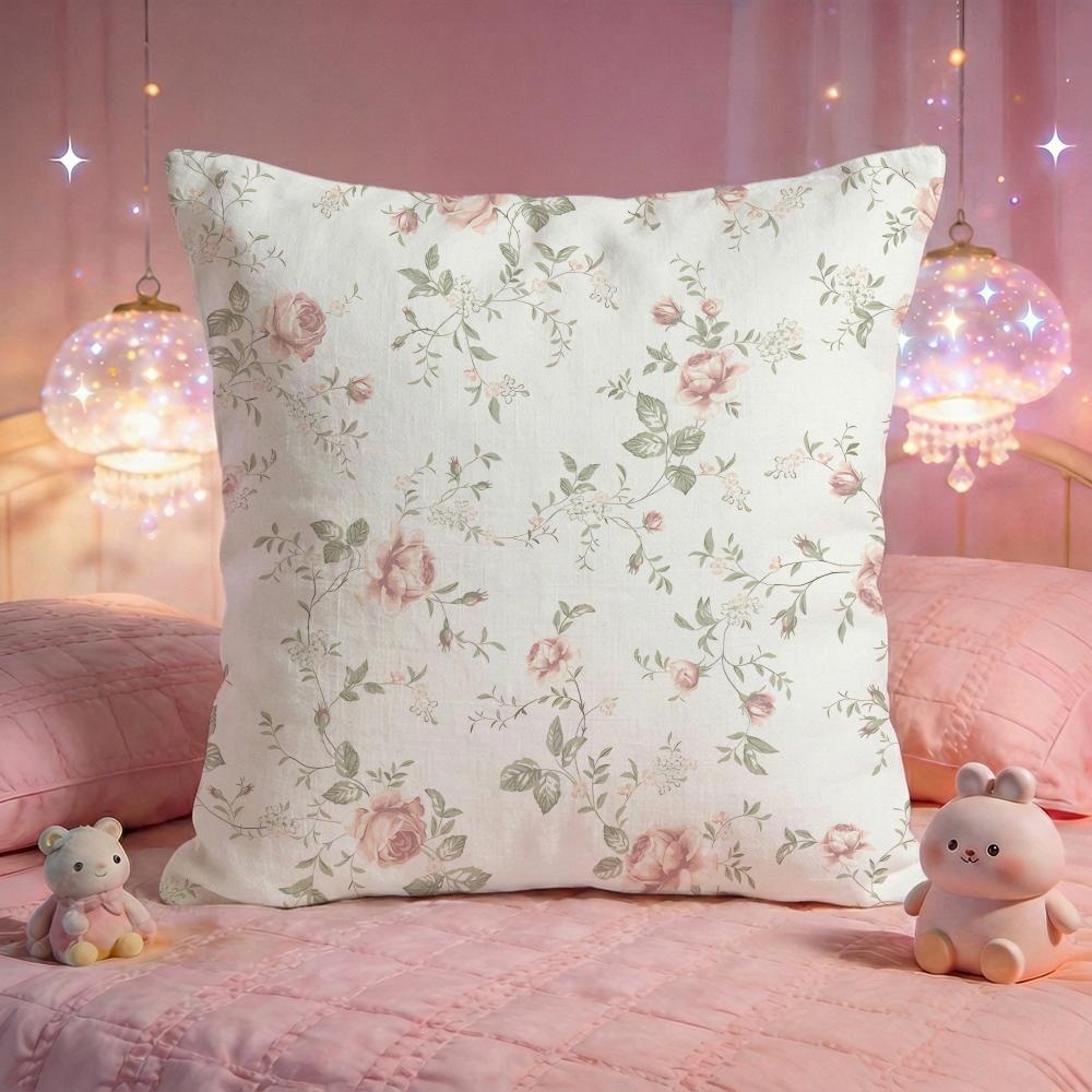 Artistic Petal Illustration Cushion Cover Premium Comfort Reversible Pillow Cove Two In One Design for Any Room Car Interior