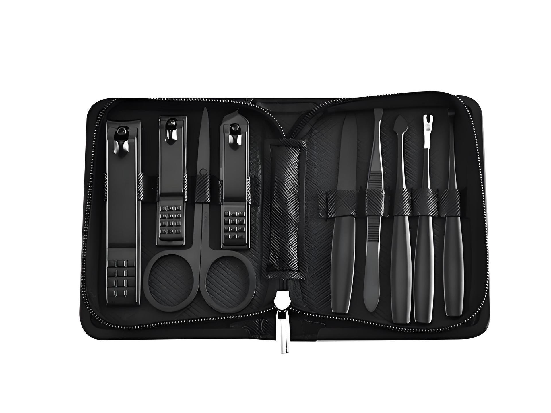 Premium German Nail Clipper Kit: Stainless Steel, Anti-Splash, with Ear Pick - Perfect for Home and Travel
