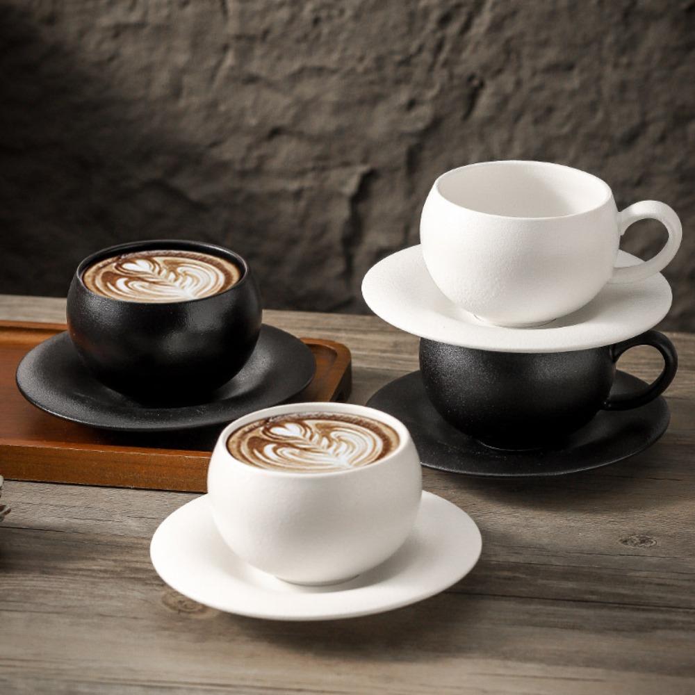 Ceramic Coffee Cup Set 300ml Milk Cup Creative Tea Cup  Restaurant