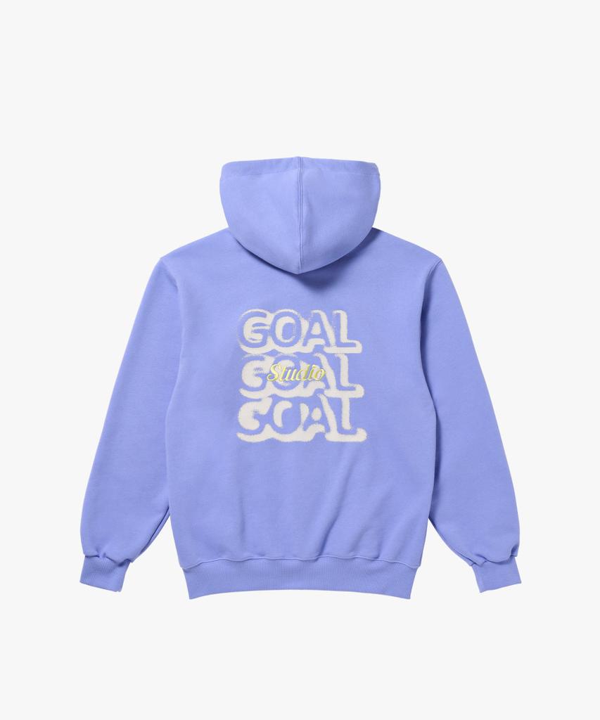 Goalstudio Hattrick Goal Full Zip-Up Hoodie-Vintage Blue