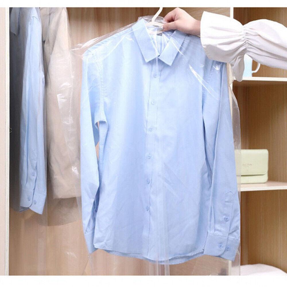Transparent Disposable Household Clothing Dust-Proof Covers Men Suit Protect Covers Wardrobe Clothes Home Storage Hanging Bags