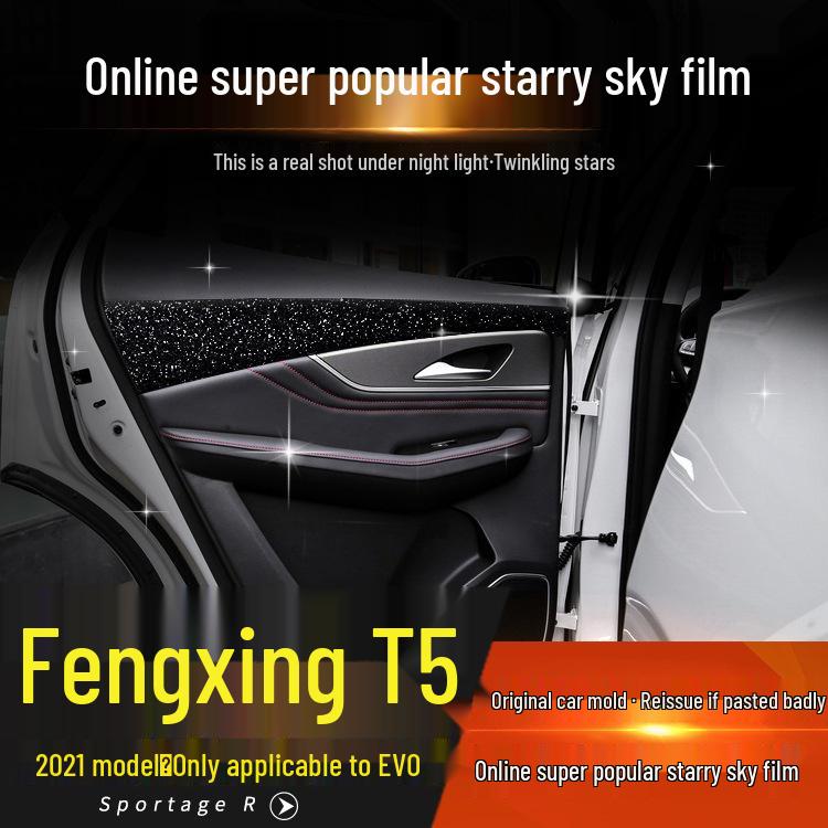 Sternenhimmel Schalthebelfolie für Forthing T5 EVO Innenraumkonsolendekoration