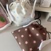 Drawstring Bag Plush Wing Cosmetic Bag Star Pattern Makeup Bag Portable Storage Bag Organizer Bag