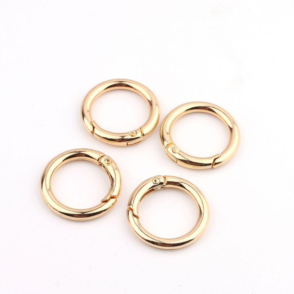 Colorful Zinc Alloy Spring Ring Clasp for DIY Jewelry & Handbag Accessories