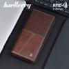 Baellerry RFID Anti Theft Protection Card Holder for Men Vintage Design Long Wallets Business Zipper Money Pack Purse