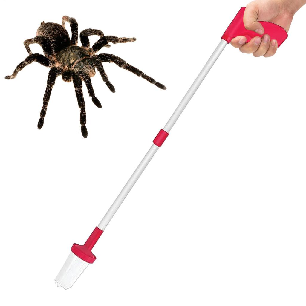 Long Handle Spider Catcher & Cockroach Grabber Tool, Folding Bug Trap, Safe Insect Pick Up Tool for Family Home Outdoor Use
