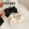Korea large size bow hair clip elegant temperament simple style exquisite girl  claw clip fashion hair accessories