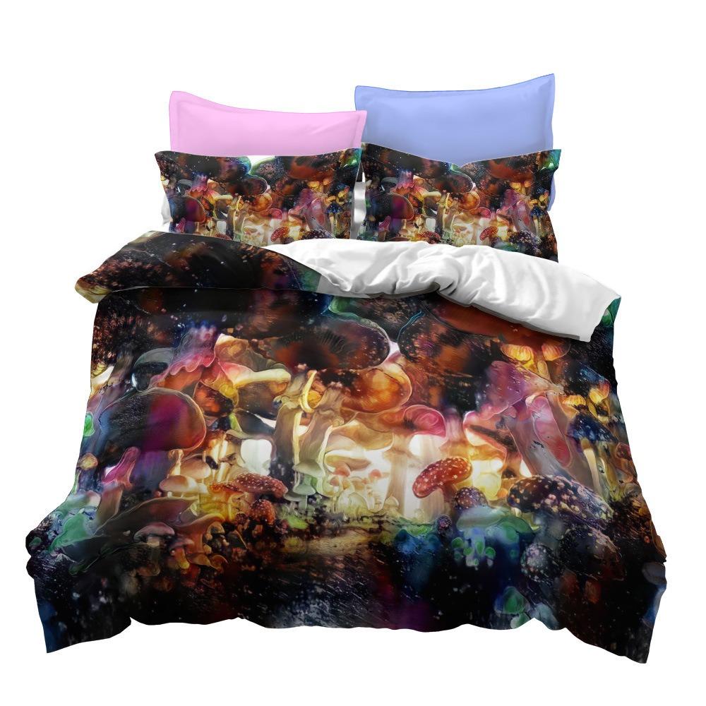 Fashion Technology Printing, 3D Digital Printing, Bedding, Duvet Covers, Pillowcases, Three-piece Sets