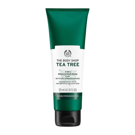 

The Body Shop Чайное дерево 3 в 1 средство для умывания, скраб и маска, 125 мл