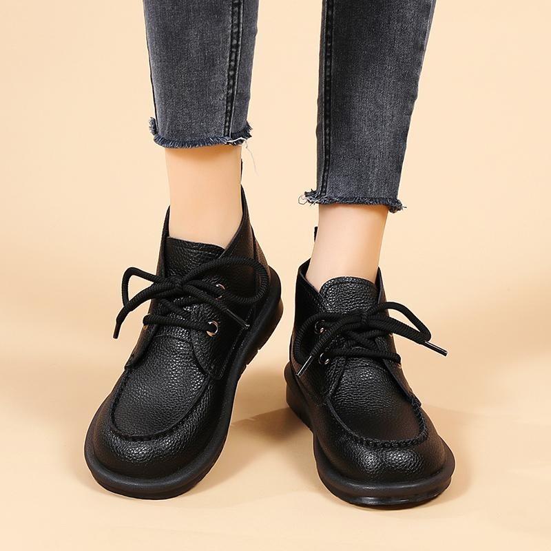 2025 New Thick Bottom Short Boots Spring and Fall Boots Padded Winter