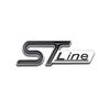 ISPN4 3D Metal ST Line Logo Car Front Grille Emblem Rear Trunk Sticker Badge Decals for Ford ST Fiesta Focus Mondeo Kuga Ranger