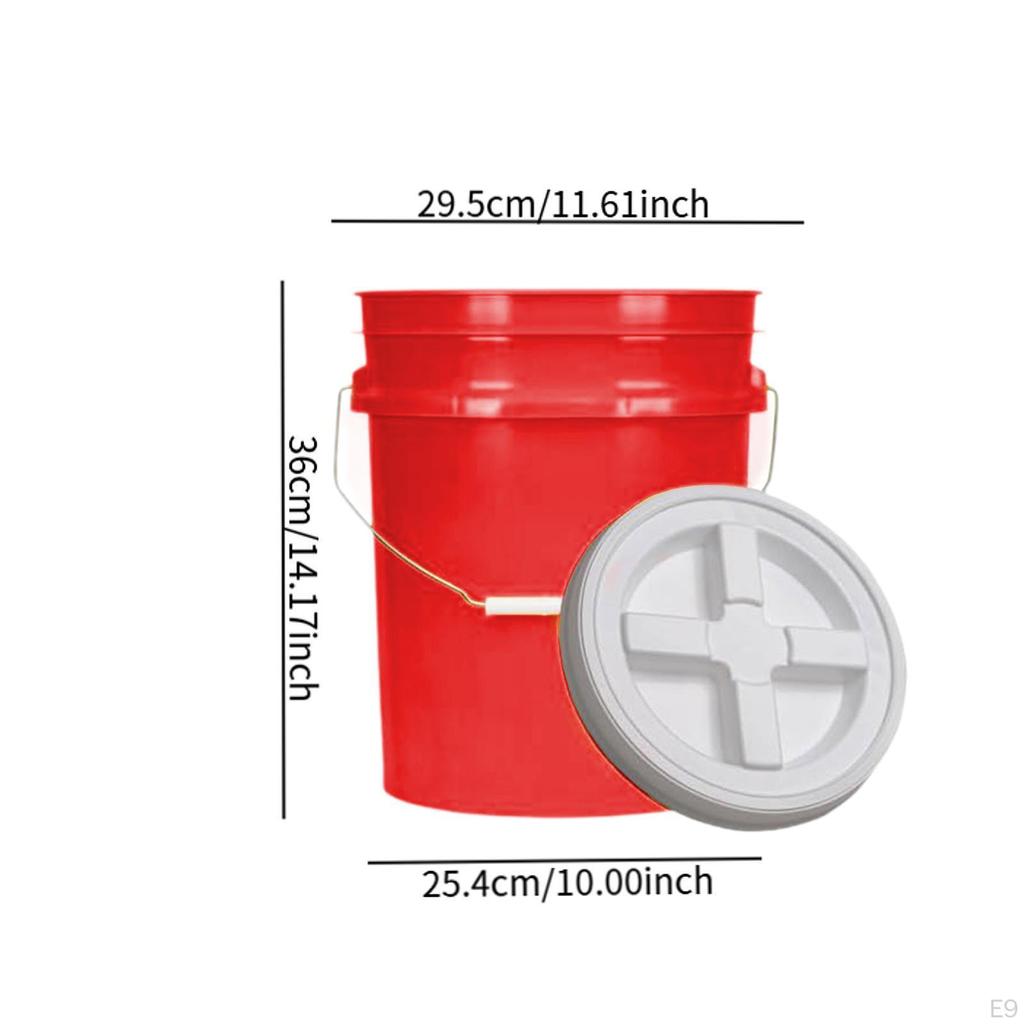 , Multifunctional, Reusable Bucket Food Container with Screw Lid for Fishing, Home Use And Car