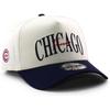 New Era Alice & Wonder Collaboration 9FORTY Snapback Cap Cream Navy Chicago Cubs Unisex Hat