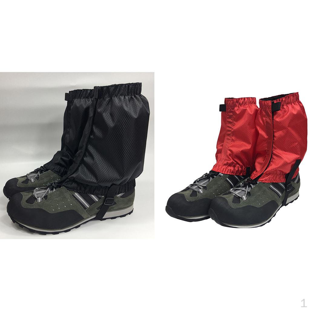 

2 пары водонепроницаемых снежных гетр для треккинга на открытом воздухе, ботинки, обувь, красные