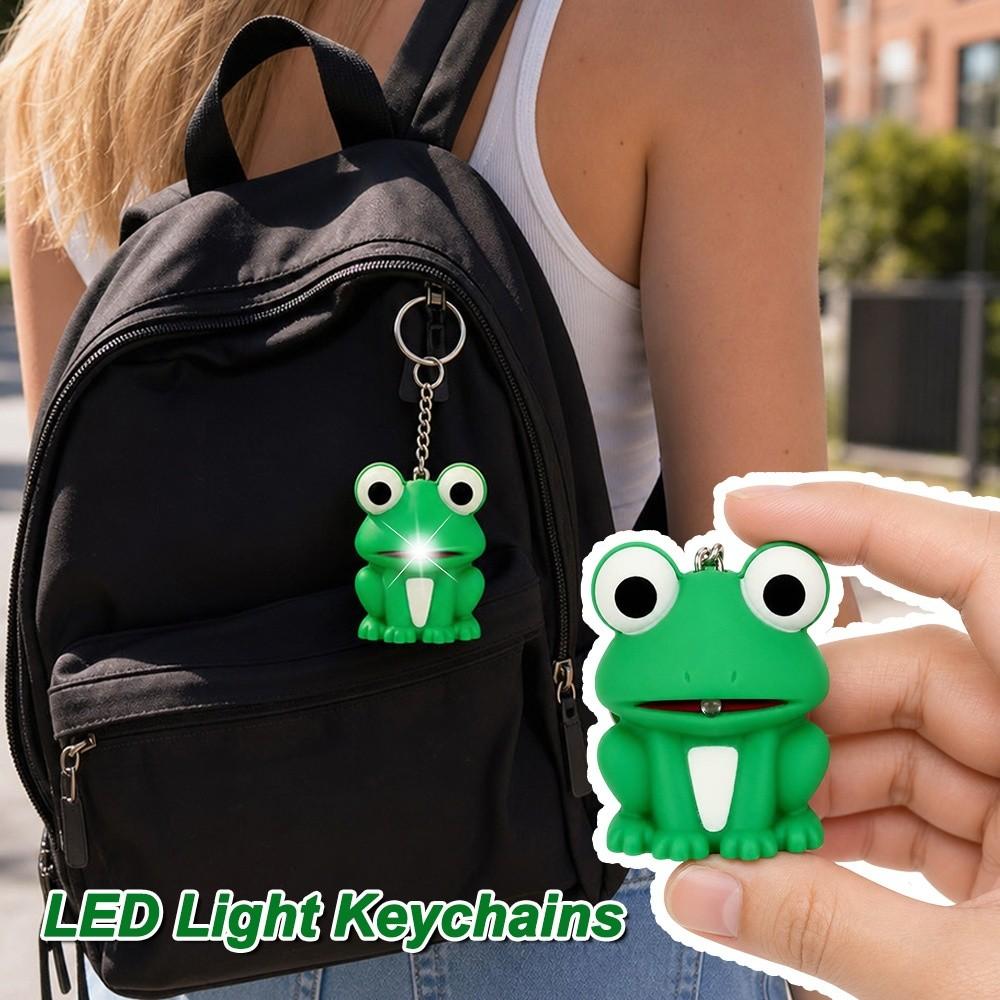 Sound Key Frosch Schlüsselanhänger Metallringe Cartoon Schlüsselanhänger Neuer Tier Schlüsselanhänger Taschendekoration