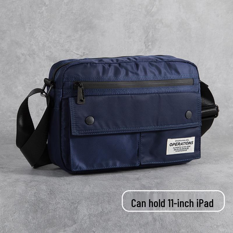 Korean Minimalist Men's Trendy Crossbody Messenger Bag - Japanese Style Student Shoulder Bag