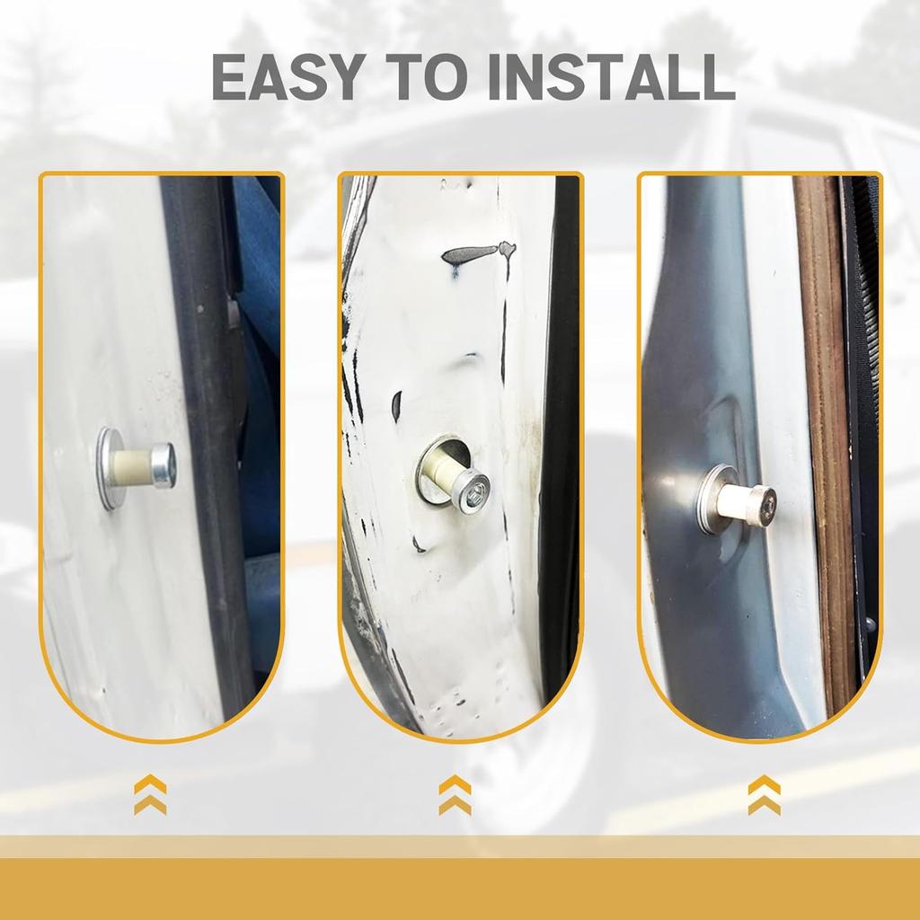 Door Lock Striker 38420 Compatible With Door Latch Bolts For 1971-1991 GMC Truck Door Bolt Pin Replace OEM 9601750 - Sold In Pairs