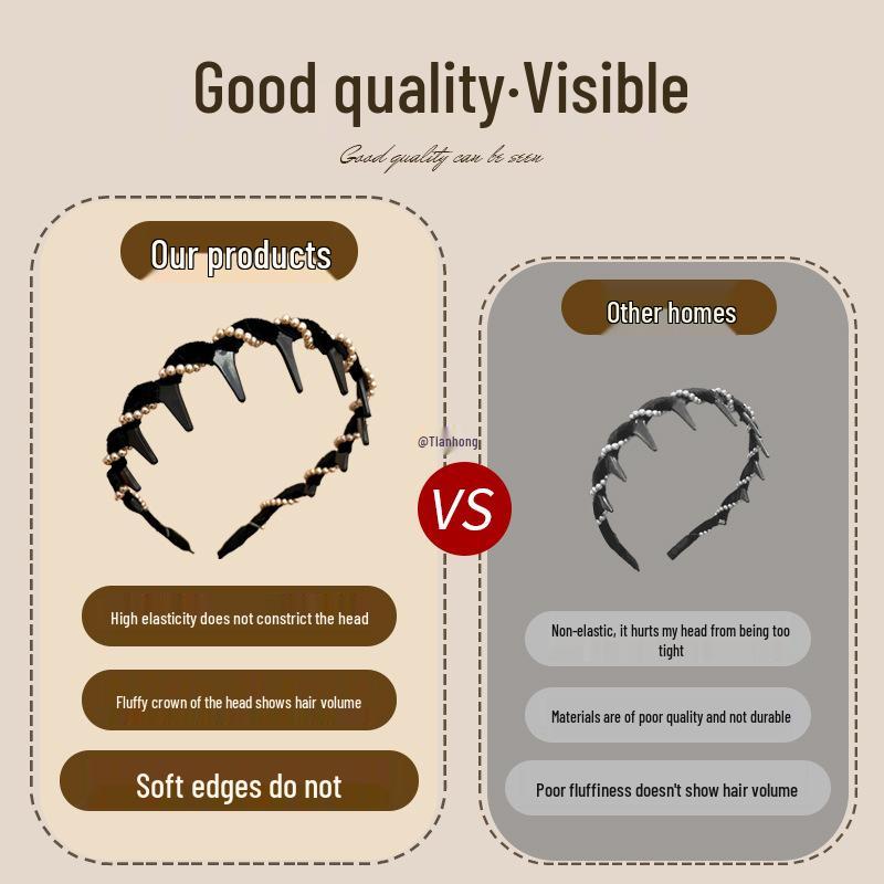 2025 Women's Luxury Pearl Skull Headband: Stylish Fashion Accessory for Face Washing