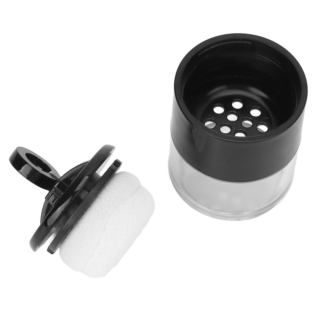 Loose Powder Empty Box Mini Portable Empty Makeup Powder Container with Flocking Puff (Mushroom Shape)